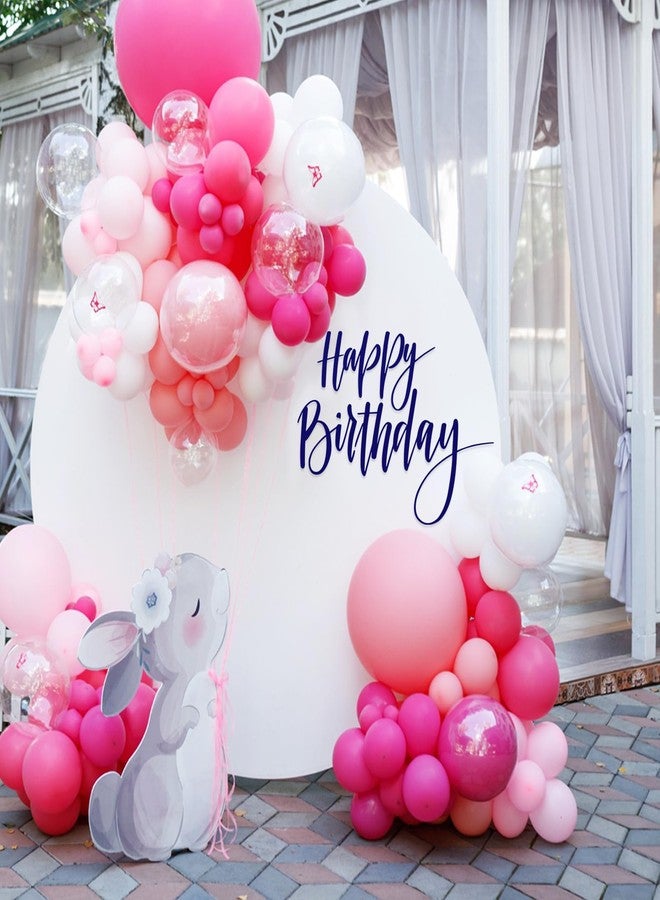 Sinload Happy Birthday Sign for Backdrop, Disposable Party Decoration, Easy Stick& Peel Wall Decal for Photo Background, Balloon Arch Decor(Blue) - Image 4